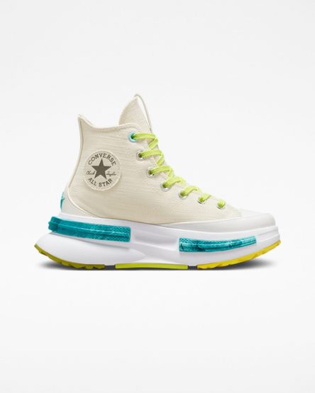 Women's Converse Run Star Legacy CX Mi Gente, Mi Alegria High Top Shoes Beige / Lemon / Light Turquoise | AU 68C04R